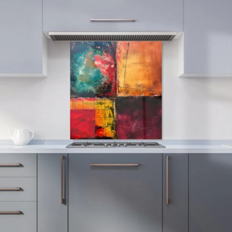 Image of Warren Reed - Designer Geometric Modern Ornment Tea Towel in Green Green Unisex