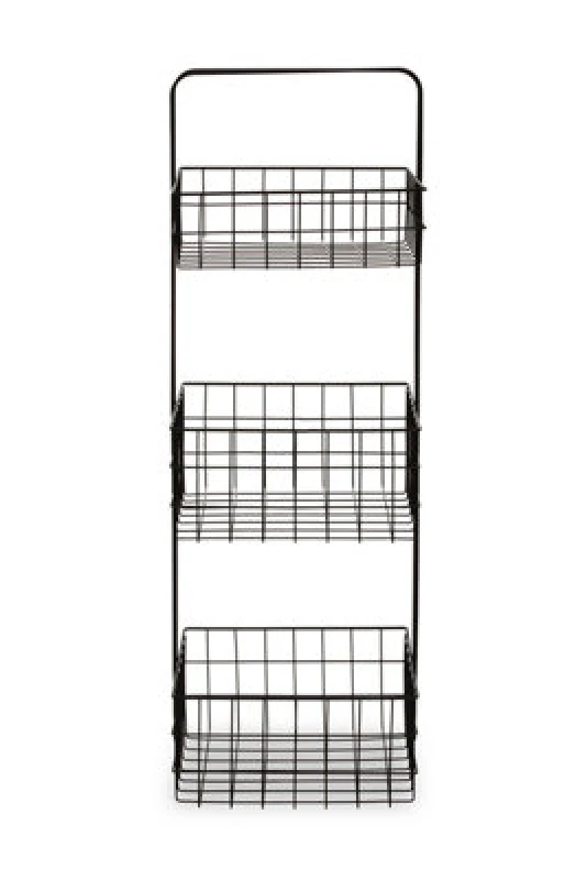 Image of Premier Housewares 3 Tier Rectangular Storage Caddy Black