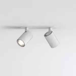 Image of Astro Ascoli Recessed 2 Light Spotlight Bar - Textured White