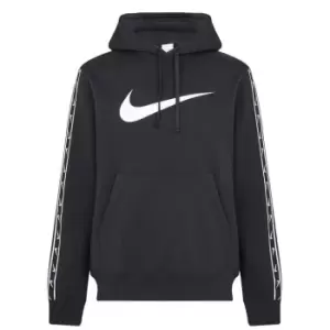 Image of Nike Sportswear Repeat Mens Pullover Fleece Hoodie - Black