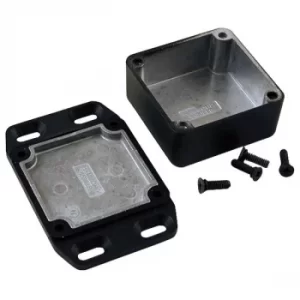 Image of Hammond 1590WLLBFLBK Watertight Diecast Enclosure Flanged Lid 50 x...