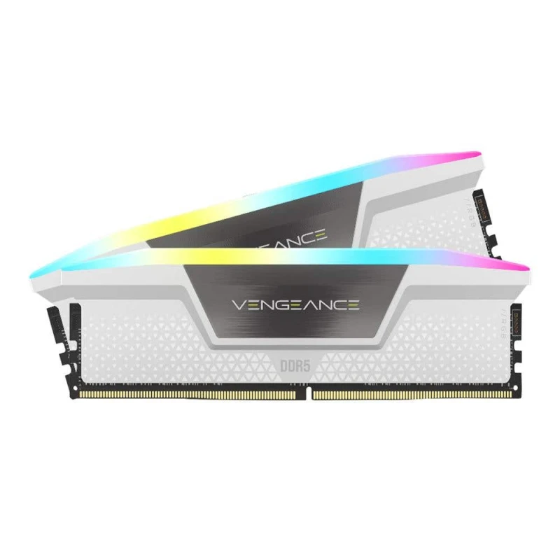 Image of Corsair Vengeance RGB 32GB (2x16GB) DDR5 RAM 6000MHz C36 White - CMH32GX5M2E6000C36W