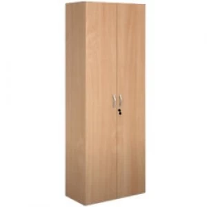 Image of Dams International Cupboard Lockable Melamine Contract 25 756 x 408 x 2030mm Beech