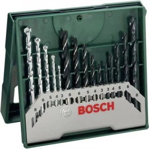 Image of Bosch Accessories 2607019675 X-Line 15 Piece Universal drill bit set
