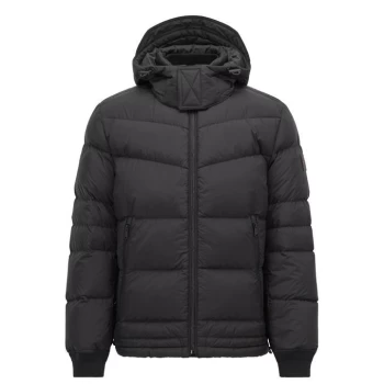 Image of Hugo Boss Out Padded Hooded Jacket Black Size 50 Men
