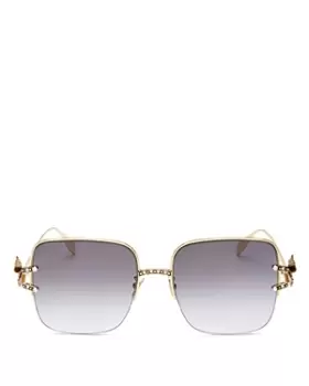 Image of Alexander McQUEEN Womens Square Sunglasses, 57mm