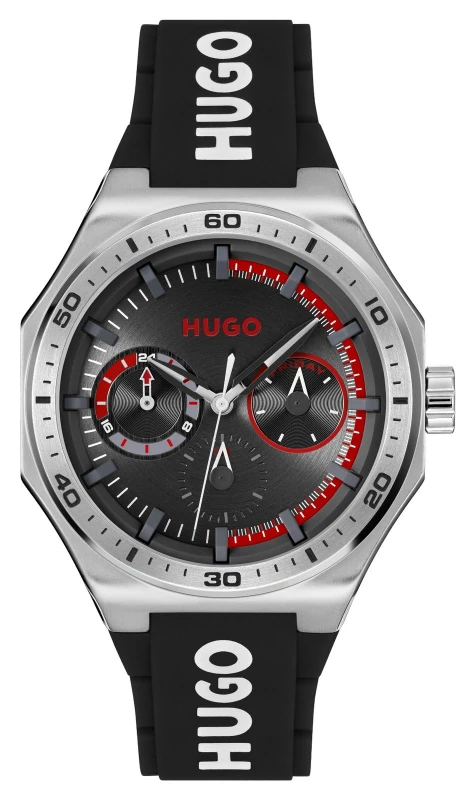 Image of HUGO 1530397 #GRAIL SPORT Multifunction (44mm) Black Dial / Watch