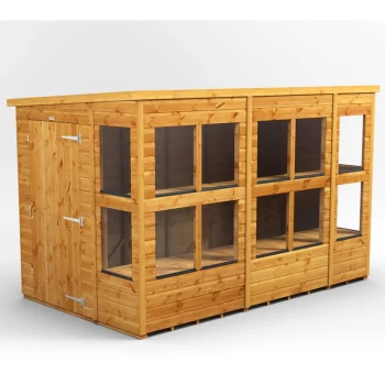 Image of 10x6 Power Pent Potting Shed - Brown