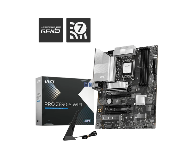Image of MSI PRO Z890-P WIFI Intel DDR5 PCIE 5.0 LGA 1851 ATX Motherboard