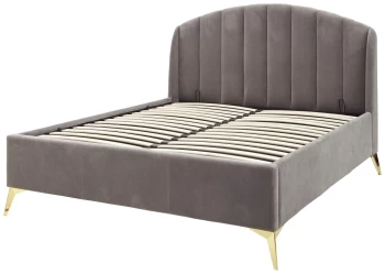 Image of GFW Pettine Double End Opening Ottoman Bed Frame - Grey