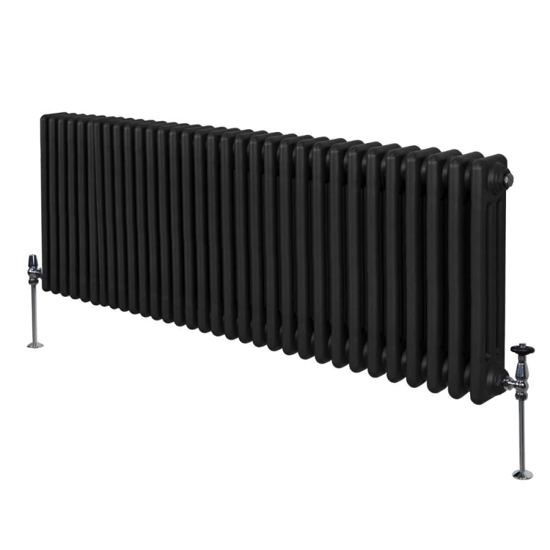 Image of MonsterShop Traditional 3 Column Radiator - 600 X 1462mm - Black
