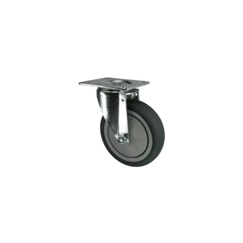 Image of Swivel Plate 75MM Rubber Tyre - Atlas Workholders