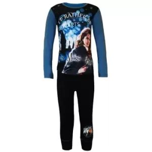 Image of Harry Potter Girls Let The Magic Begin Long-Sleeved Pyjamas (5-6 Years) (Navy/Blue)