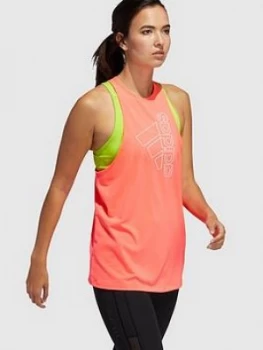 Image of adidas Tech Badge of Sport Tank - Pink, Size S, Women