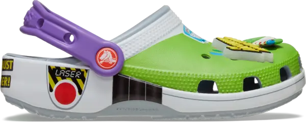 Image of Crocs Kids Buzz Lightyear Classic Clogs Blue Grey J3