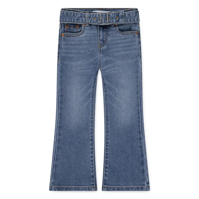Image of Levis Kids Flare Bootcut Jeans with Belt Rodeo MFK female 12 Yrs