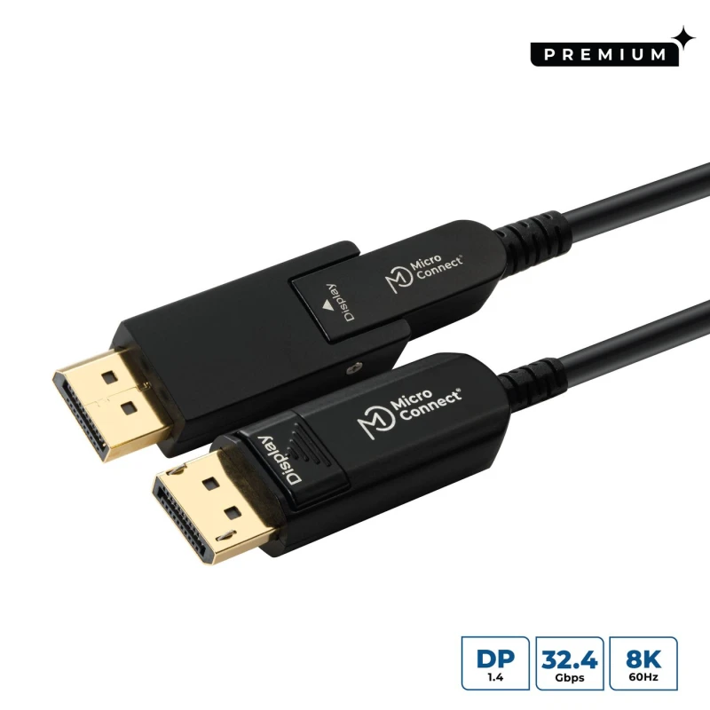 Image of Microconnect DP-MMG-5000MBV1.4OP DisplayPort cable 50 m Black