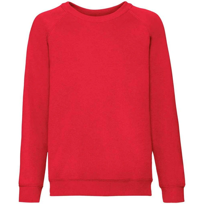 Image of Fruit Of The Loom SS8B boys's Children's sweatshirt in Red