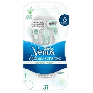Image of Gillette Venus ProSkin Sensitive Disposable Razor x3