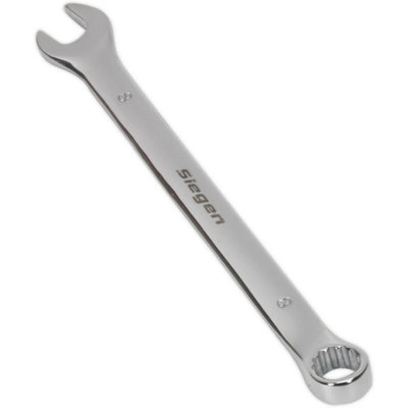 Image of Loops Hardened Steel Combination Spanner - 8mm - Polished Chrome Vanadium Wrench Metallics