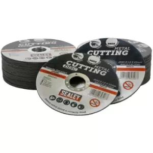 Image of PTC/115CT50 Cutting Disc Ø115 x 1.6mm Ø22mm Bore (50 Pack) - Sealey