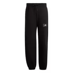 Image of adidas Essentials FeelVivid Cotton fleece Straight Leg Jo - Black