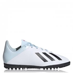Image of adidas X 19.4 Childrens Asto Turf Trainers - White/Blk/Pink