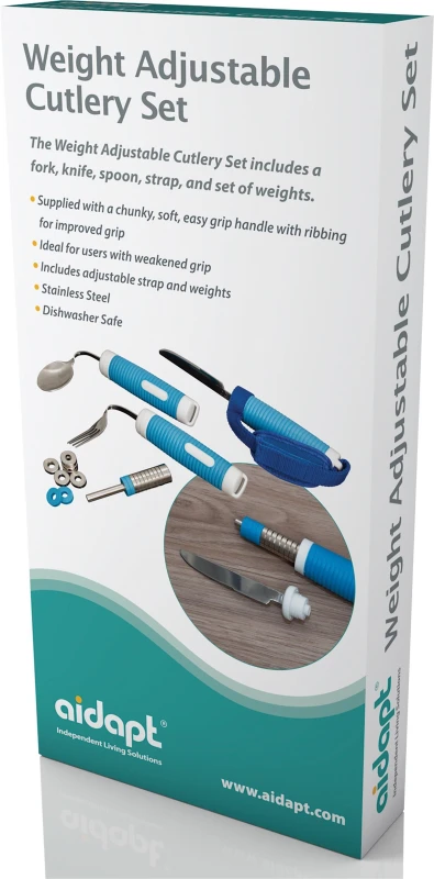 Image of Aidapt Weight Adjustable Cutlery Set Blue