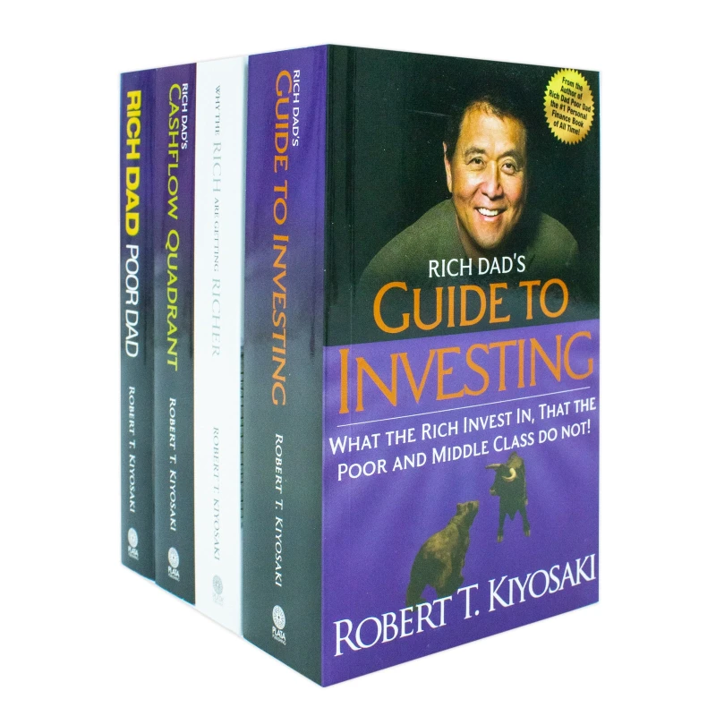 Image of Robert T. Kiyosaki 4 Book Set Rich Dads Cashflow Quadrant Robert T. Kiyosaki Books