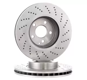 Image of RIDEX Brake disc Front Axle 82B0512 Brake rotor,Brake discs MERCEDES-BENZ,C-Klasse Limousine (W204),C-Klasse T-modell (S204),E-Klasse Limousine (W212)