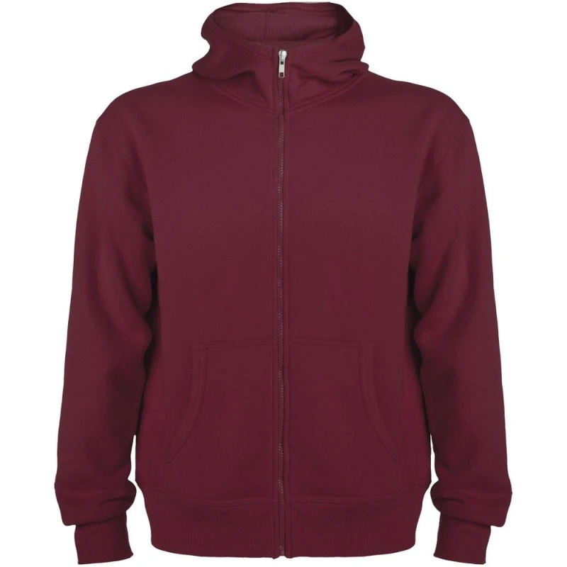 Image of ROLY ROLY Men Mont Blanc Full Zip Hoodie in Maroon Size: Small Maroon S Male 5063470582723