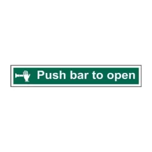 Image of Push Bar to Open - Sav (300 x 100mm)