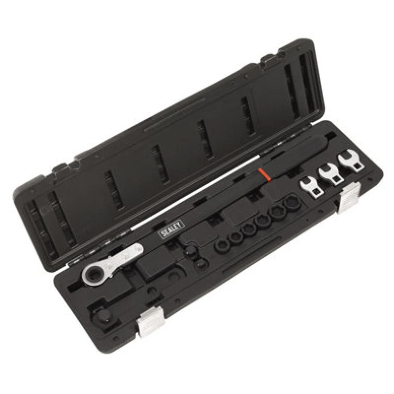 Image of Sealey Extended Reach Ratchet Action Auxiliary Belt Tension Tool Kit VS791
