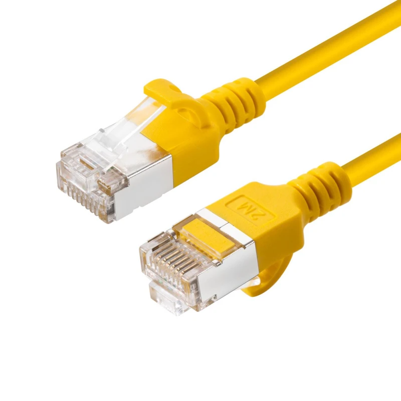 Image of Microconnect V-FTP6A005Y-SLIM networking cable Yellow 0.5 m Cat6a U/FT