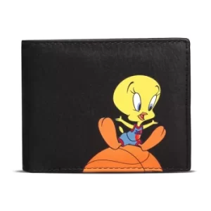 Image of WARNER BROS Space Jam: A New Legacy Tweety Bi-fold Wallet, Male, Black/Orange (MW638057SPC)