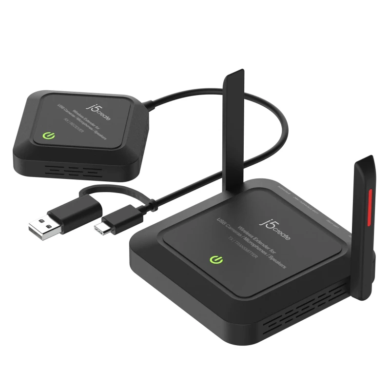 Image of j5 create j5create JVW120 Wireless Extender for USB Cameras / Microphones / Speakers, Black JVW120-N