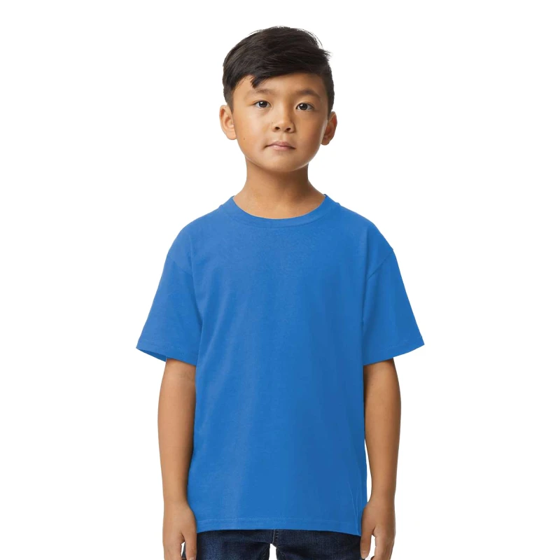 Image of Gildan Midweight Soft Touch T-Shirt in Blue Size: 3-4 Years Blue Unisex 3-4 Years