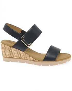 Image of Gabor Porter Standard Fit Wedge Sandals