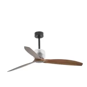 Image of Deco Black, Wood Ceiling Fan LED With DC Smart Motor - Remote Included
