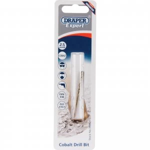 Image of Draper Expert HSS Cobalt Drill Bit 2.5mm Pack of 1