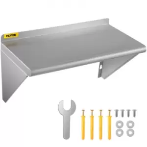 Image of VEVOR Stainless Steel Wall Shelf Commercial Kitchen Shelf 18''x24'' w/ Brackets