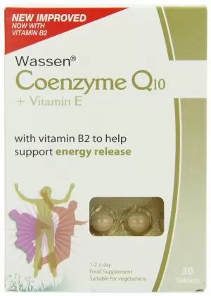 Image of Wassen Coenzyme Q10 + Vitamin E 30 tablet
