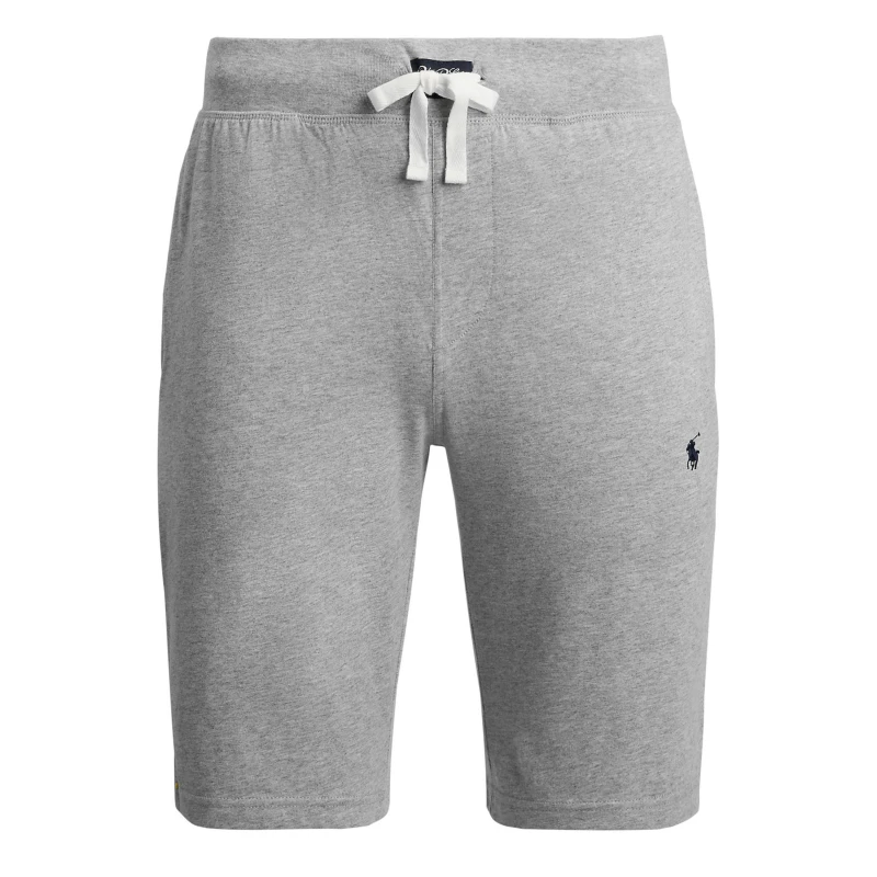 Image of Polo Ralph Lauren Mens Cotton Jersey Jogger Shorts Grey / Navy male 2XL