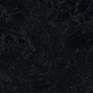 Image of 28mm Midnight Black Gloss Granite effect Round edge Laminate Worktop L2m D365mm