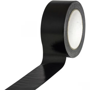 Image of Toolcraft 404177 Fabric Gaffer Tape 20 m x 48mm - Black
