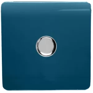 Image of Trendi Switch 1 Gang 120 Watt LED Dimmer Switch Midnight Blue