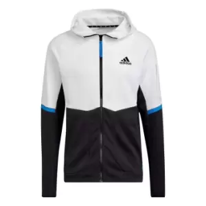 Image of adidas Gameday Zip Hoodie Mens - White