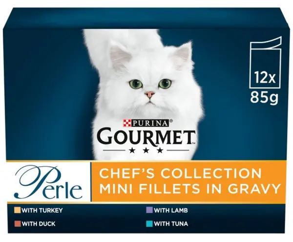 Image of Purina Gourmet Perle Chef's Collection Cat Food 12 x 85g