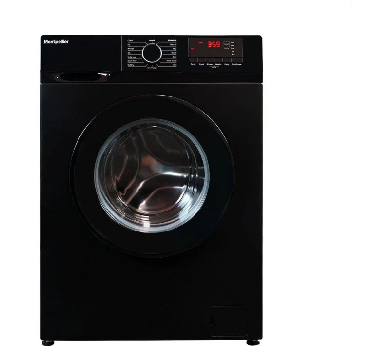 Image of MONTPELLIE MDAWM1014K 10KG 1400 Spin Washing Machine - Black, White 5060617985539