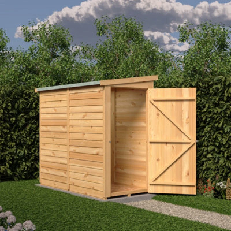 Image of Shire Value Shed, 6X3 Overlap Pent With Single Door
